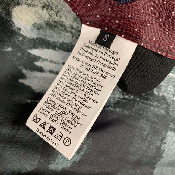 PS by PAUL SMITH Black Grey Tweed Wool Blend Coat - Picture 6 of 7